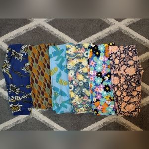 LuLaRoe leggings flowers and feathers